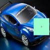 3D Blue Car Sliding